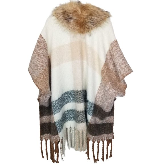 Adrienne Vittadini Studio Womens OS Plaid Short Sl - Picture 7 of 8